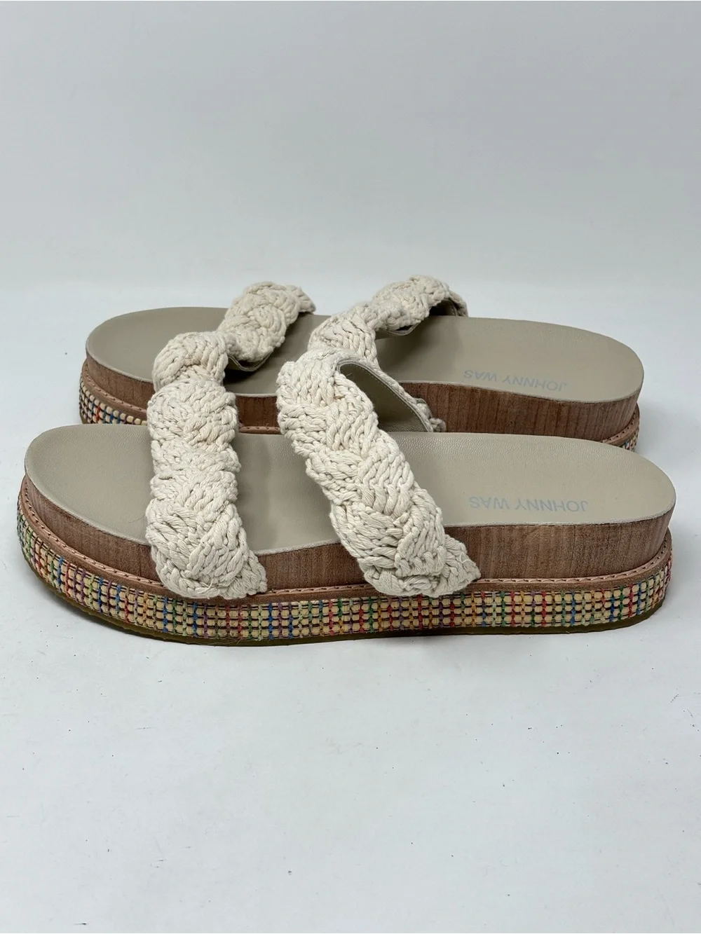 Johnny Was braided rope sandals NWOT size 8